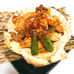 ホタテアスパラバター焼き