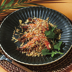 ソフトシェルシュリンプのフリット