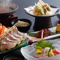 料理メニュー写真&nbsp;鯛出汁しゃぶしゃぶと人気の逸品コース