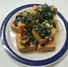 揚げたて厚揚げ ネギソース