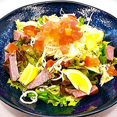 ねぎだく牛タンネギ塩サラダ