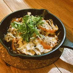トマトときのこのとろとろチーズ焼き