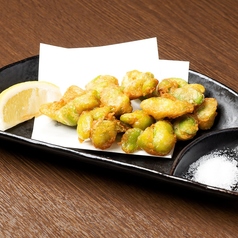 イカ軟骨のピリ辛揚げ/そら豆の唐揚げ 各