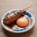 料理メニュー写真&nbsp;さつま赤鶏玉子の月見つくね