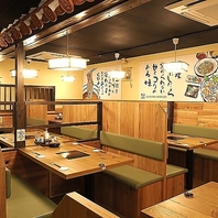 心を落ち着ける居心地の良い店内◎