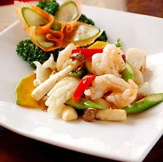 海鮮と季節野菜のXO醤炒め