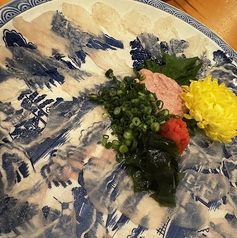 カワハギのお造り