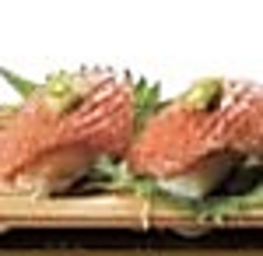 【肉寿司】カルビの和牛にぎり(2貫)/肉寿司3貫盛り