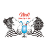 Nico0 Salone Cafe&Bar ニコマル サロン カフェアンドバーのロゴ