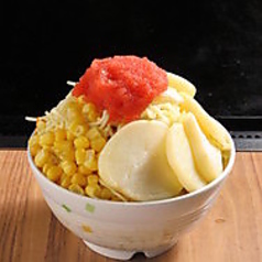 【創作もんじゃ焼】めんたいポテトもんじゃ