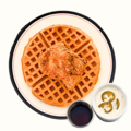 料理メニュー写真&nbsp;Chicken Waffle (チキンワッフル)