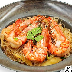 エビと春雨鍋蒸し