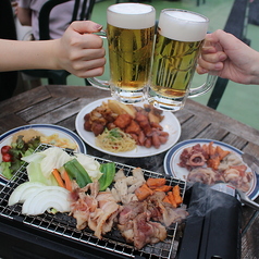 川崎モアーズ 網焼きBBQビアガーデンの特集写真
