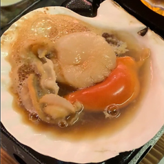 ホタテの貝焼き