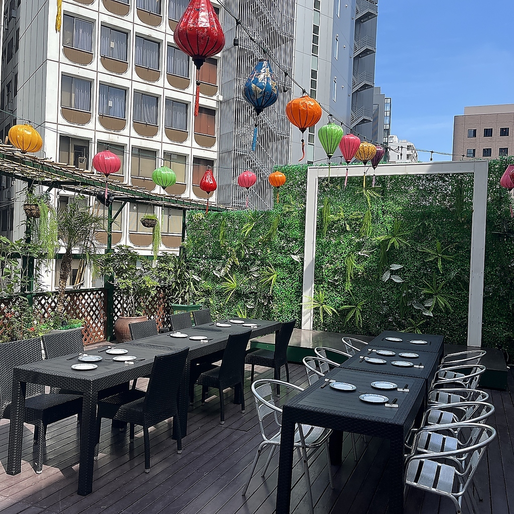 開放的な空間で青空が広がる自慢のガーデン◎