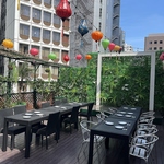 開放的な空間で青空が広がる自慢のガーデン◎