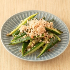 たたき胡瓜の梅しそ和え