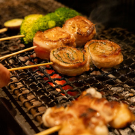 こだわりの焼き加減！串焼きをおたのしみください♪