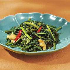 空心菜のタオチオ炒め