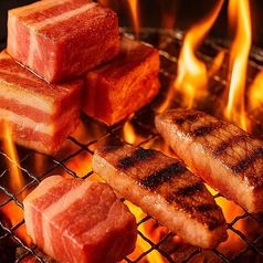 島のお肉参種盛り