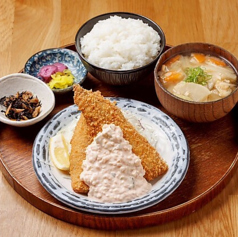 【くるり名物】アジフライ定食（アジフライ2枚）