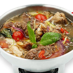 牛肉のハーブ入りスープ