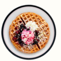 料理メニュー写真&nbsp;Berry Waffle (ベリーワッフル)