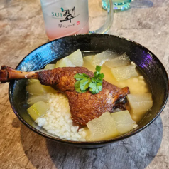 鴨腿スープご飯