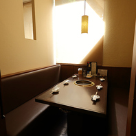 プライベートな時間を守る個室を完備◎