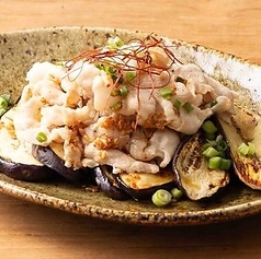 焼きなすと豚バラ炒め