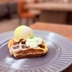 自家製ワッフル