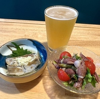 ビールを惹き立てる店主手作りの創作おばんざい♪