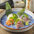 料理メニュー写真&nbsp;本日鮮魚の刺身盛り合わせ3種