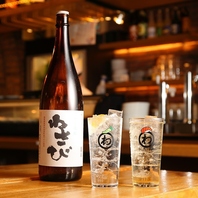 【種類豊富】厳選された日本酒や焼酎