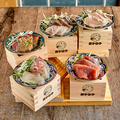 料理メニュー写真&nbsp;魚ヤロウ升階段盛り　5種