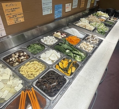 栄養満点！国産野菜がとれる野菜バーの写真