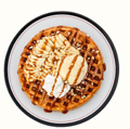 料理メニュー写真&nbsp;Caramel Banana Waffle (キャラメルバナナワッフル)