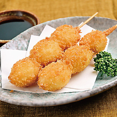 うずら串揚げ2本