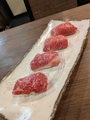 料理メニュー写真&nbsp;神戸牛炙り肉寿司 4貫