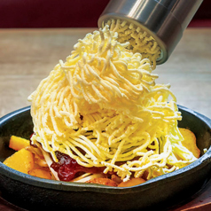 【季節限定】モンブラン牛ハラミステーキ～ガーリックバターのせ～