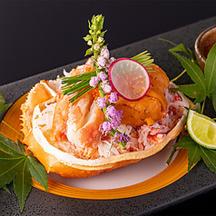 ランチ 蟹と寿司おまかせコース