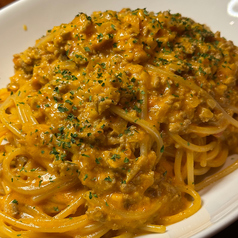 おつまみボロネーゼクリームパスタ