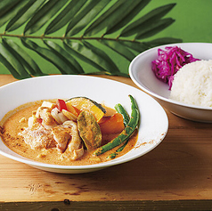 鶏とカボチャのマッサマンカレー