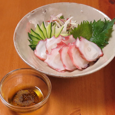 タコの塩だれsashimi