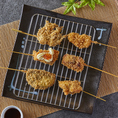 低カロリーの串揚げは女性にもおすすめ！食材に染み込みにくくカラッと揚がってカロリーダウン！色鮮やかなお洒落な創作串揚げをご堪能下さい♪