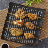 低カロリーの串揚げは女性にもおすすめ!食材に染み込みにくくカラッと揚がってカロリーダウン!色鮮やかなお洒落な創作串揚げをご堪能下さい♪