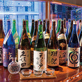 全国から厳選した日本酒を豊富にご用意しております。