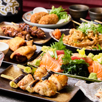 全コース飲み放題付き⇒4,500円～！本格炭火焼き鳥をバランス＆コスパよく楽しめる！