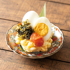 明太と高菜のポテトサラダ/枝豆 各