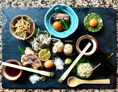 鶏のお造り盛合せ
